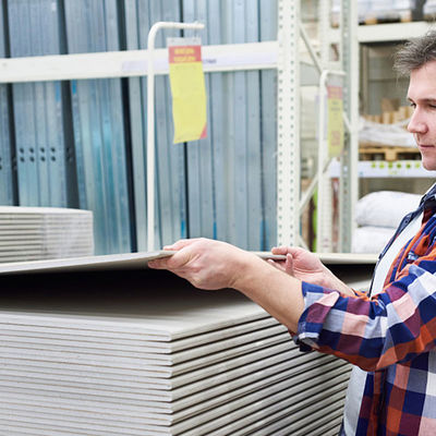 Harga yang pantas Papan Gypsum 4x8 12mm Tahan Air Untuk Plafon Dekoratif on line