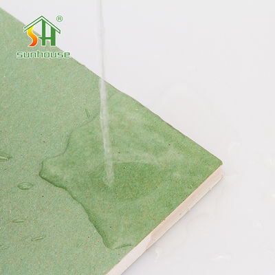 Disesuaikan Warna Hijau Eternit Tahan Air Untuk Sistem Dinding Partisi Drywall