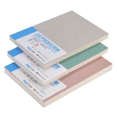 Harga yang pantas Papan Gypsum Kertas Tebal 9.5mm Tahan Api Untuk Partisi Dinding Internal on line