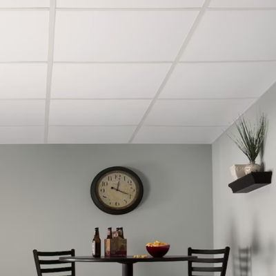 Harga yang pantas 600mm Square Edge Gypsum PVC Tile Untuk Dekorasi Interior Hotel on line