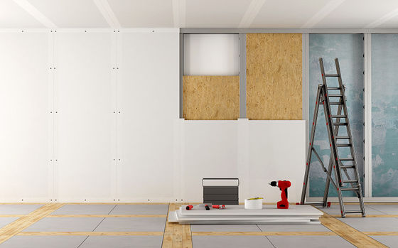 4x8ft Pure Natural Gypsum Sound Insulation Drywall untuk dinding bagian dalam dan langit-langit