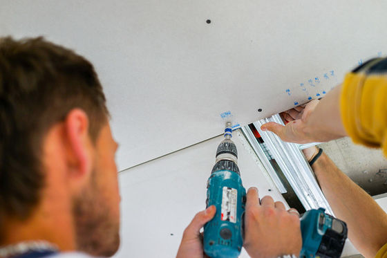 Harga yang pantas Lembar Eternit Anti Jamur 12mm, Papan Gypsum Biasa Untuk Perpustakaan Hotel on line