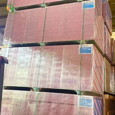 Penjualan langsung Drywall Papan gipsum tahan api 9.5Mm/10.5Mm/12Mm 1200X2400Mm Papan gips partisi