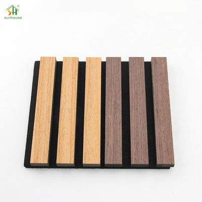 Harga yang pantas Baru Datang Jual Panas Bahan awet Panel dinding Slat akustik Anti-Goresan Panel dinding Oak on line