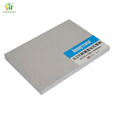 Harga yang pantas 9.5mm Papan Gypsum Ringan 1220x2440mm 4x8ft Plasterboard Mudah Menginstal Panel Interior on line