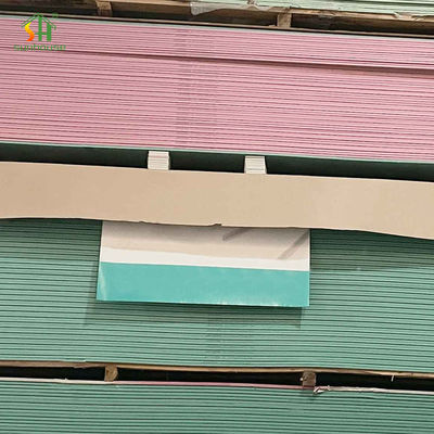 Harga yang pantas Fireproof Gypsum Board 4x8ft 9mm untuk dinding dalam ruangan on line