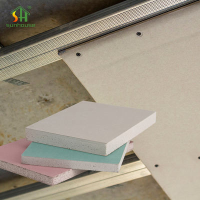 Harga yang pantas Papan Gipsum Dekorasi Modern Knauf dengan Ukuran 1220mm*2440mm dan Ketebalan 9mm/9.5mm/12mm/12.5/15mm untuk Partisi Dinding Internal on line