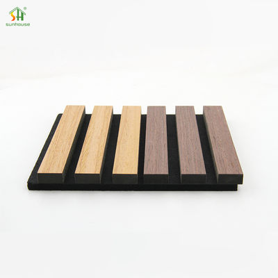 Harga yang pantas Acoustic Slat Wall Panel with Noise Reduction Coefficient 1.1 More Than 5 Years Warranty and 3D Model Design on line