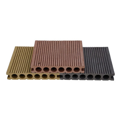 Harga yang pantas Modern Outdoor WPC Decking Resistant Scratch Composite Decking for Garden Terraces Paths Waterproof Anti-Slip Smooth Brushed on line