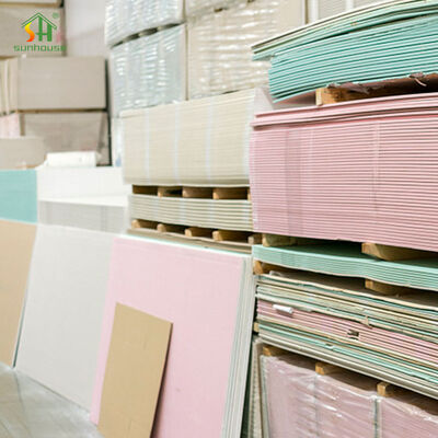 Harga yang pantas Standard Gypsum Board for Ceiling and Partition Lightweight Panels Fire Resistant Moisture Resistant Smooth Surface Eco Friendly on line