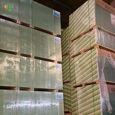Harga yang pantas 9.5mm MR Gypsum Board 1220×2440mm Ringan Tahan Lembab Panel Drywall Kualitas Stabil Grosir on line