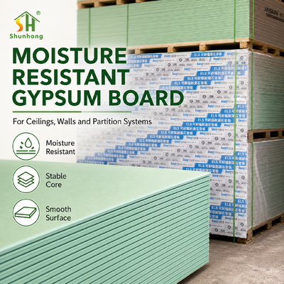 Harga yang pantas Panel plasterboard gips tahan kelembaban untuk kamar mandi hotel, partisi kamar mandi dan sistem dinding interior komersial online